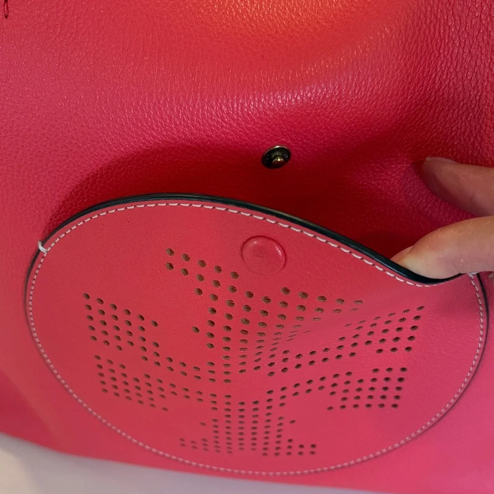 *SOLD* Tory Burch Perforated Leather Tote - Picture 9 of 12